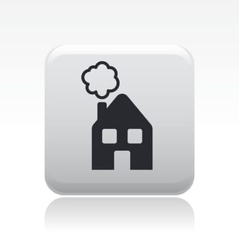Vector illustration of single isolated home icon
