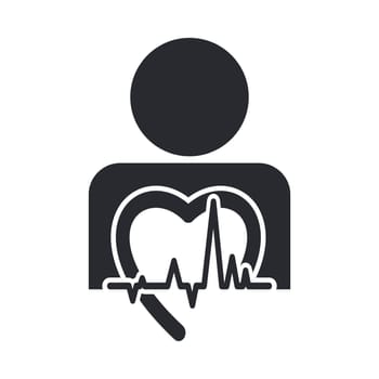 Vector illustration of single isolated medical icon