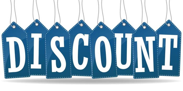 Vector illustration of discount advertising promotion