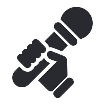 Vector illustration of single isolated karaoke icon