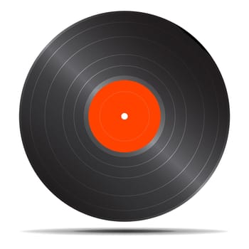 Vector illustration of single isolated vinyl icon