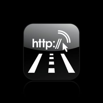 Vector illustration of single isolated web navigate icon