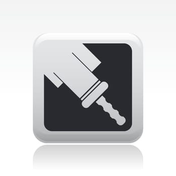 Vector illustration of single isolated paint icon
