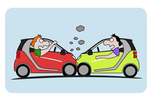 Vector illustration of single isolated crash icon