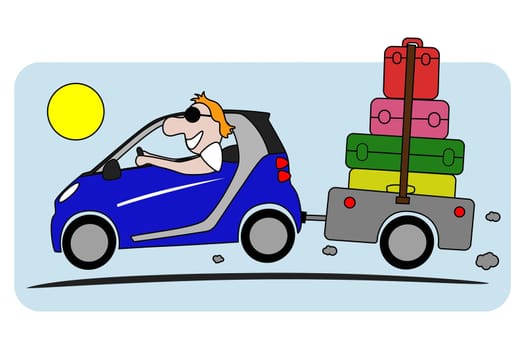 Vector illustration of single isolated summer holiday icon