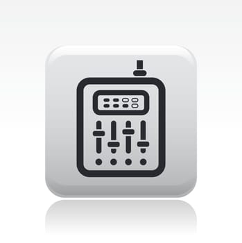 Vector illustration of single isolated mixer icon