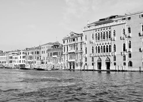 View of the city of Venice (Venezia) from the Grand Canal