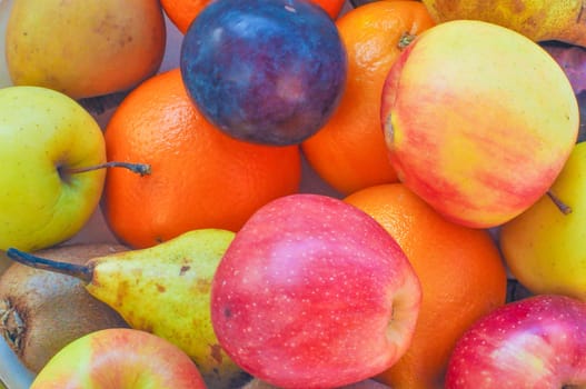 A dish of traditional organic vegetarian fruits