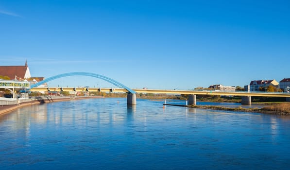 Oderbruecke Bridge, Frankfurt Oder Germany to Slubice Poland