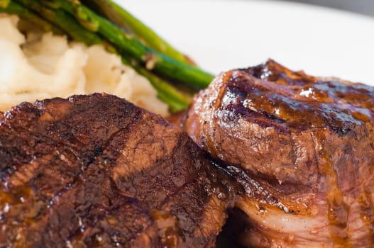 Filet mignon steak on a plate