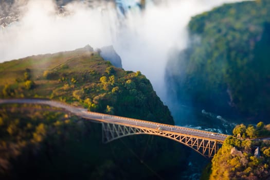 Bridge at Victoria Falls, a bungee-jumping hot spot