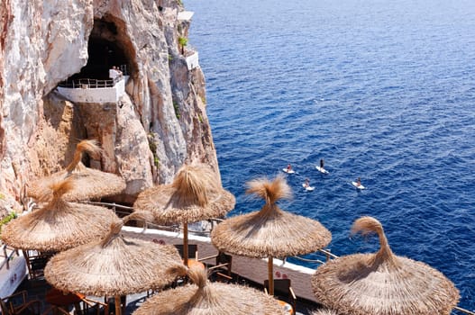 Cova d en Xoroi, cove in Cala en Porter, Minorca,Balearic islands, Spain