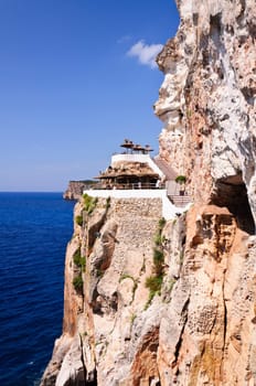 Cova d en Xoroi, cove in Cala en Porter, Minorca,Balearic islands, Spain