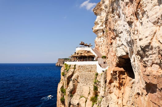 Cova d en Xoroi, cove in Cala en Porter, Minorca,Balearic islands, Spain
