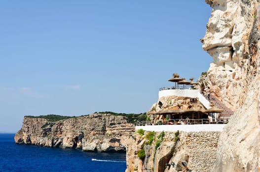 Cova d en Xoroi, cove in Cala en Porter, Minorca,Balearic islands, Spain