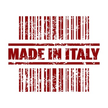 Vector illustration of single isolated made in Italy icon