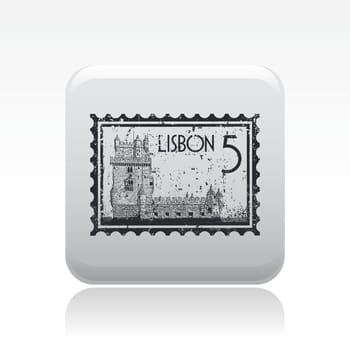 Vector illustration of single isolated Lisbon icon