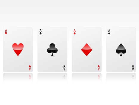 Vector illustration of poker concept design