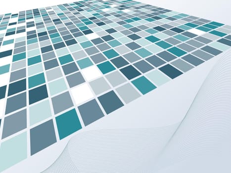 Vector illustration of single isolated abstract background design
