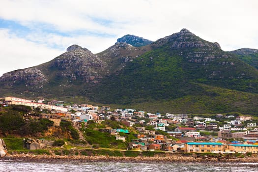 Seaside houses on the hillside over Hout Bay