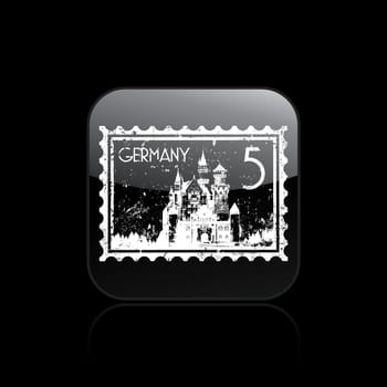 Vector illustration of single isolated Germany icon