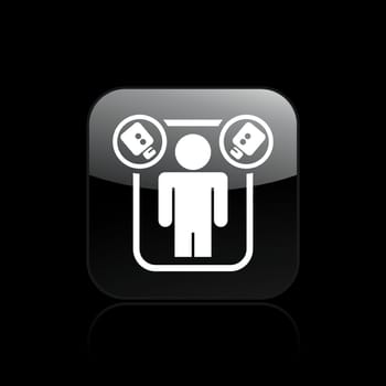 Vector illustration of single isolated reality icon