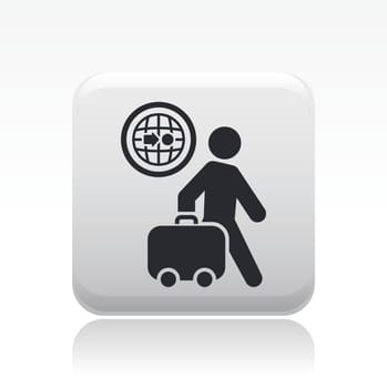 Vector illustration of single isolated travel icon