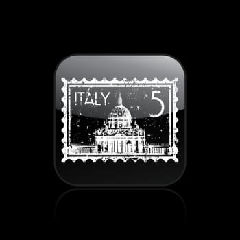 Vector illustration of single isolated Rome icon