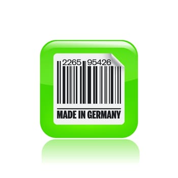 Vector illustration of single isolated Germany icon