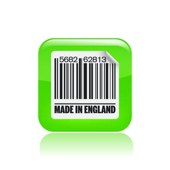 Vector illustration of single isolated England icon