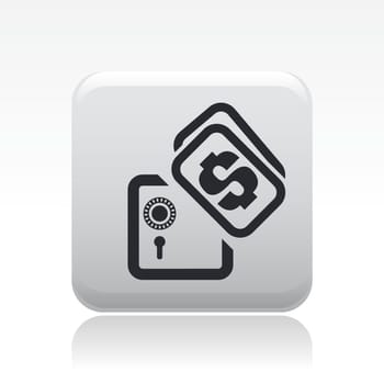 Vector illustration of single isolated bank icon