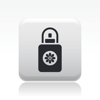 Vector illustration of single isolated deodorant icon