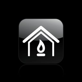 Vector illustration of single isolated home icon