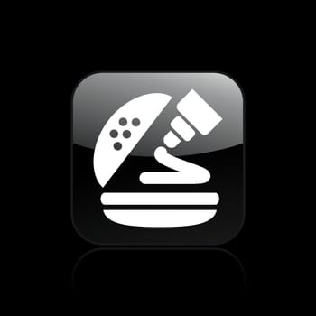 Vector illustration of single isolated sandwich sauce icon