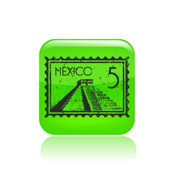 Vector illustration of single isolated Mexico icon