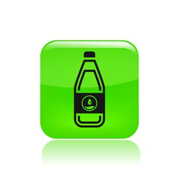 Vector illustration of single isolated bottle icon