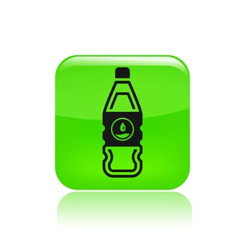 Vector illustration of single isolated bottle icon