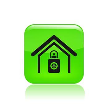 Vector illustration of single isolated home deodorant icon