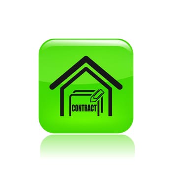 Vector illustration of single isolated real estate icon
