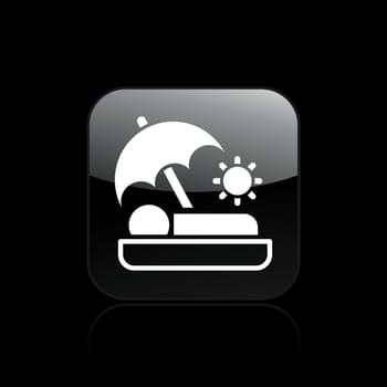 Vector illustration of single isolated summer holiday icon