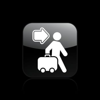 Vector illustration of single isolated travel icon
