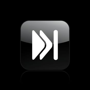 Vector illustration of single isolated skip icon