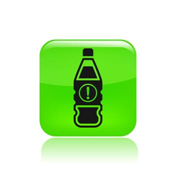 Vector illustration of single isolated bottle icon
