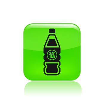 Vector illustration of single isolated bottle icon