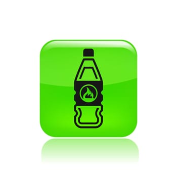 Vector illustration of single isolated bottle icon