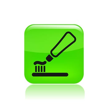 Vector illustration of single isolated toothpaste icon