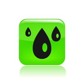 Vector illustration of single isolated drops icon