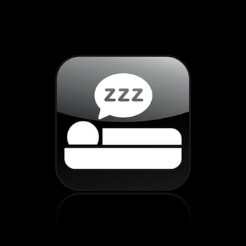 Vector illustration of single isolated sleep icon