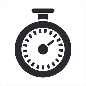 Vector illustration of single isolated timer icon