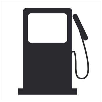 Vector illustration of single isolated gasoline icon